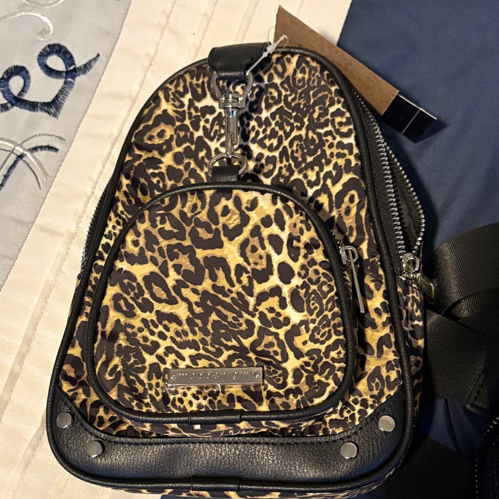 Madden Girl Animal Print Backpack with Black Details